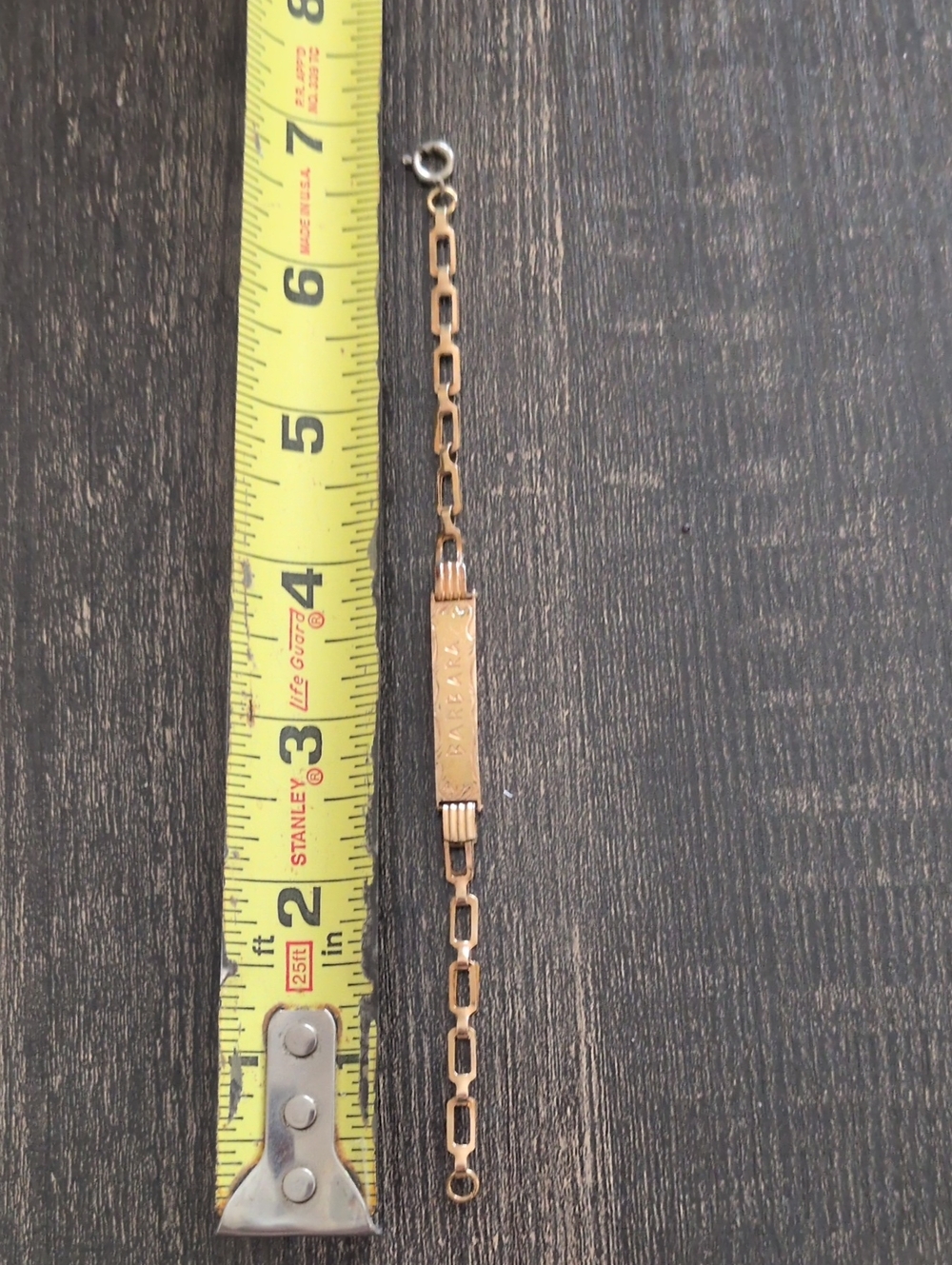 Vintage 585 Gold ID Braclet Engraved 5.25 Grams - Picture 4 of 9